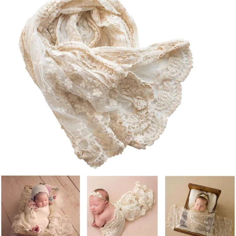Baby Products Photos - Newborn Photography Prop Lace Wrap Baby