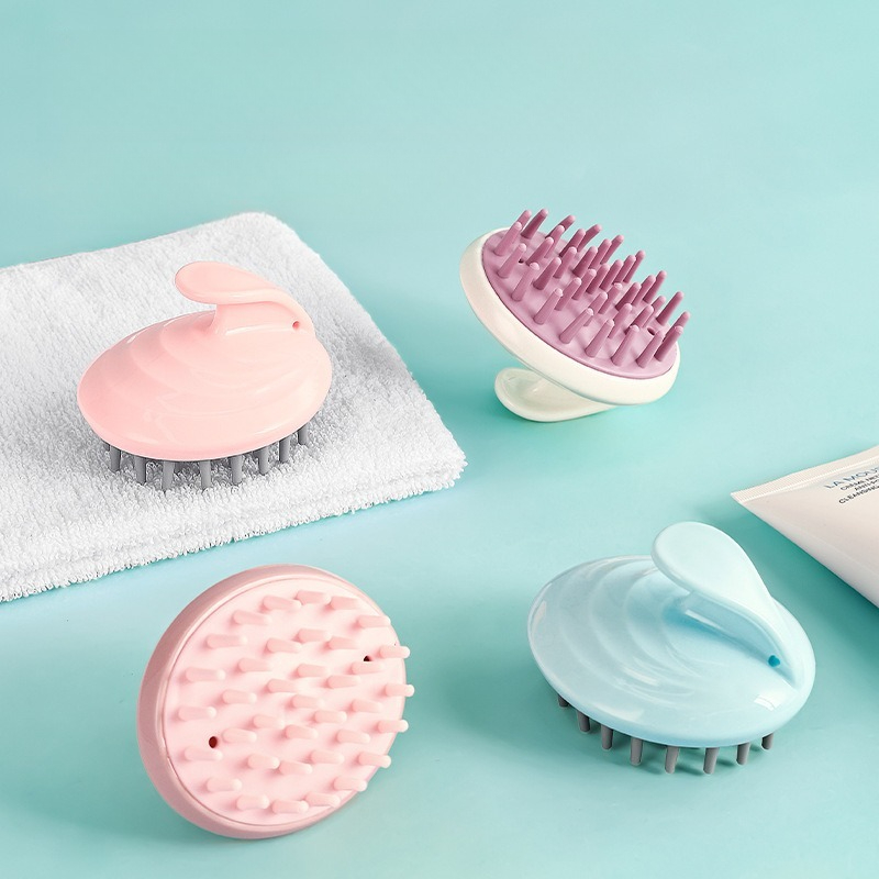Baby Products Essentials - Silicone Hair Massage Comb, Scalp Cleaning
