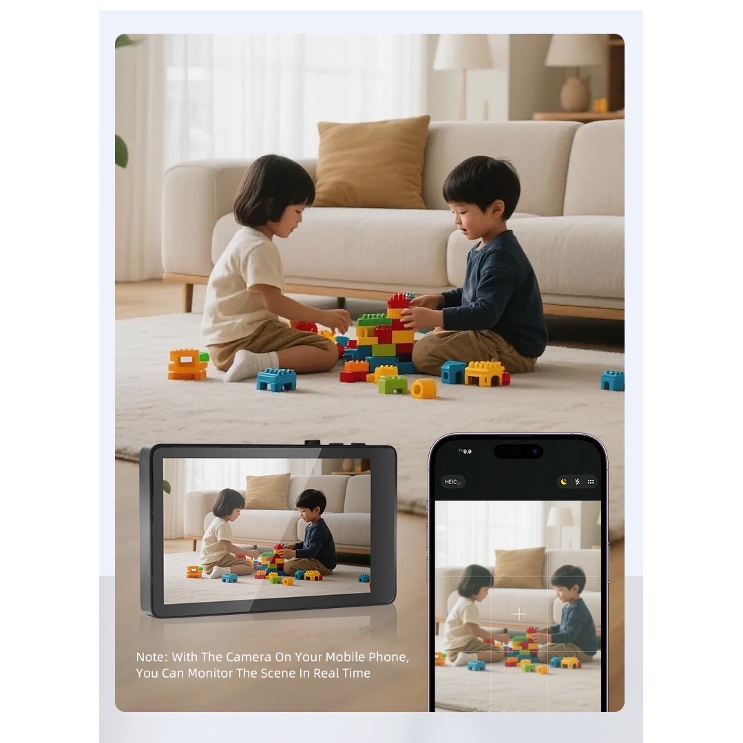 Wireless Baby Monitor - Selfie Monitor Wireless Magnetic Adsorption Screen