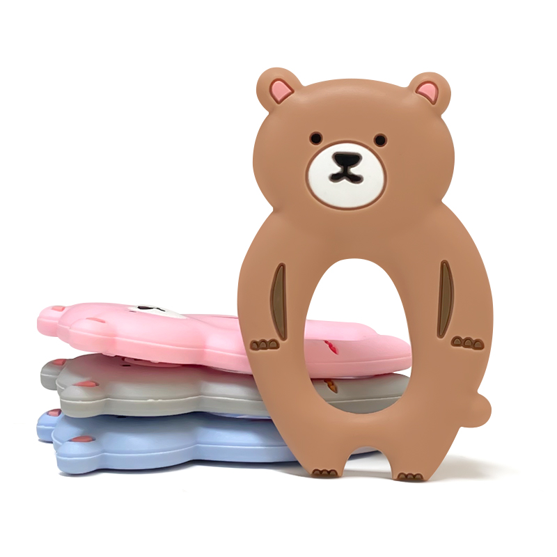 1pcs Silicone Bear Teether rod - огляд і ціна Baby Products Photos