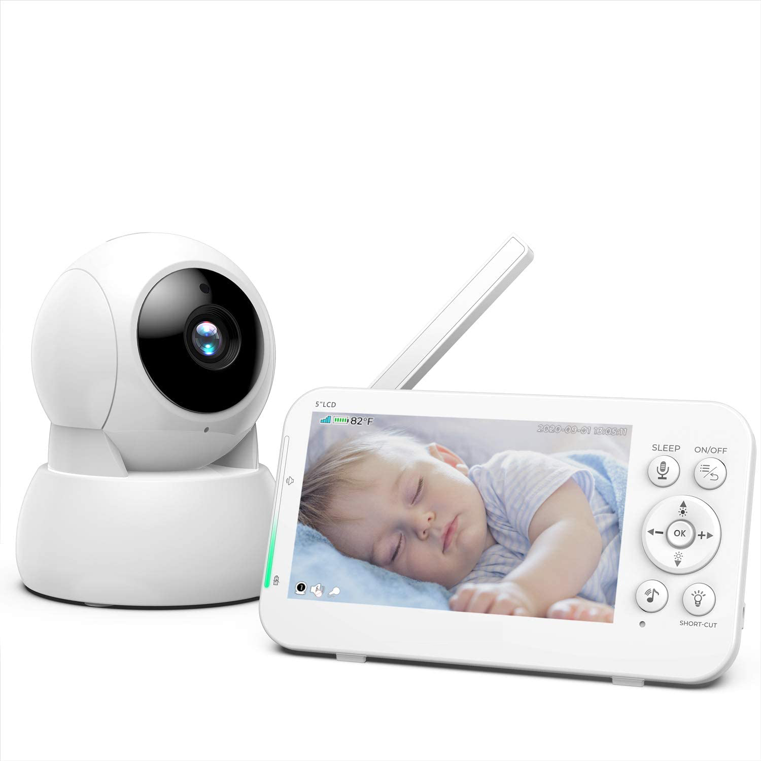 5Inch Screen 720P Temperature  - огляд і ціна Wireless Baby Monitor