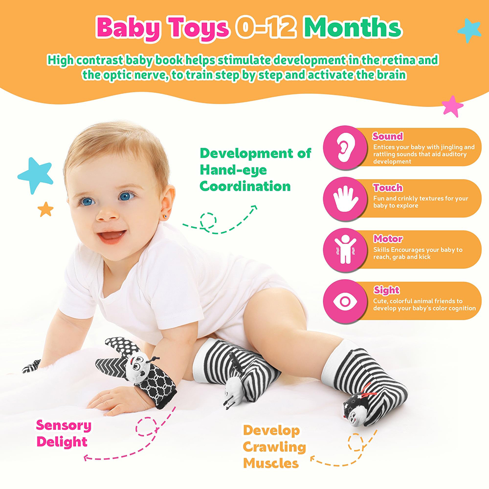 Foot Finders & Wrist Rattles f - огляд і ціна Baby Products Essentials