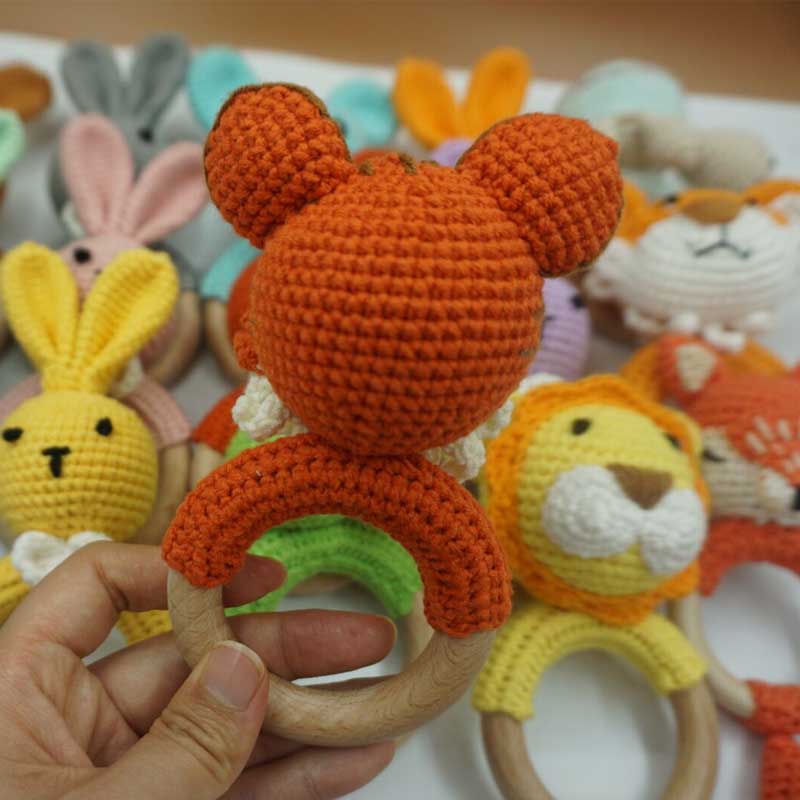 1PC Rabbit Tiger Lion Crochet  - огляд і ціна Baby Products Photos