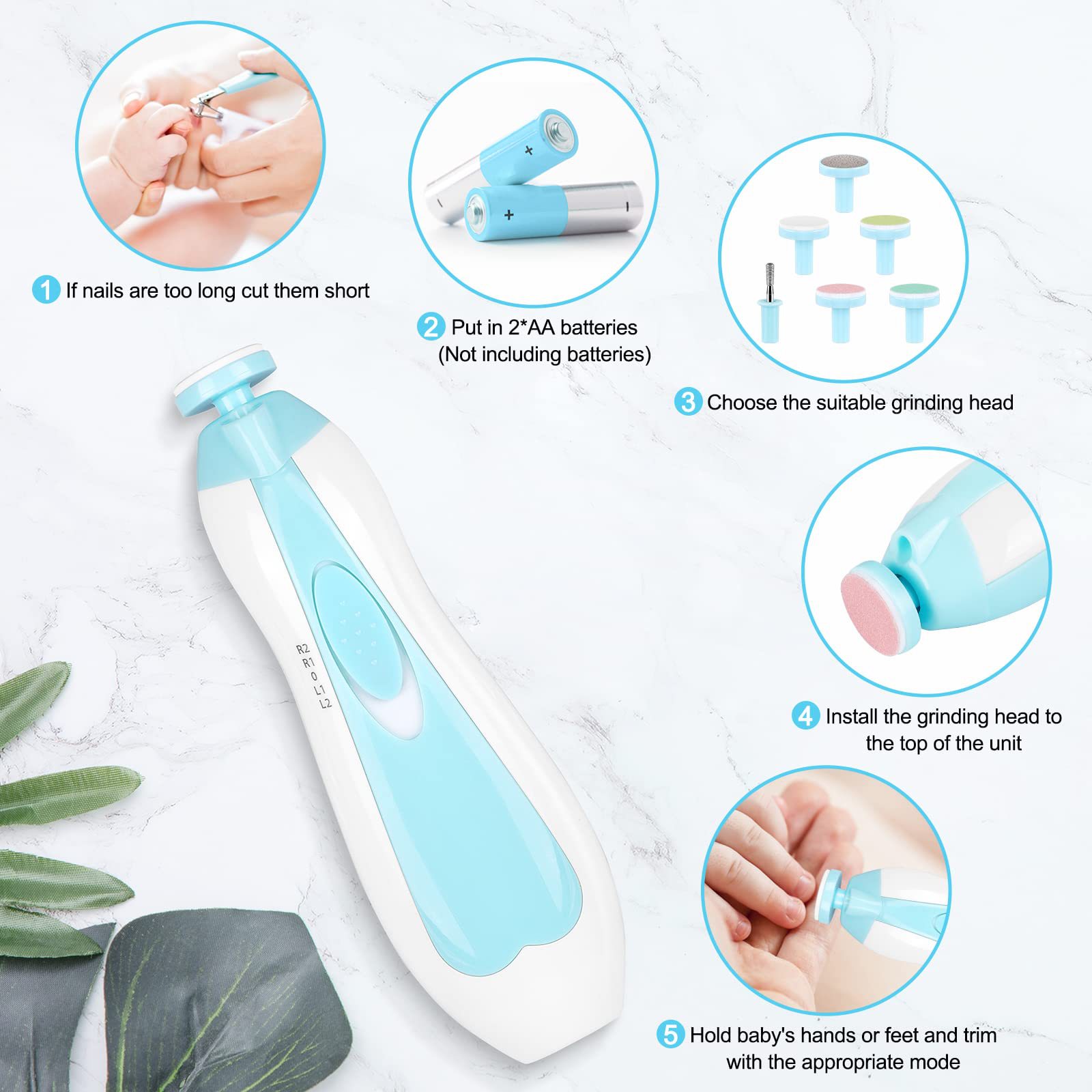 Baby Electric Nail Trimmer Kid - огляд і ціна Baby Products Essentials