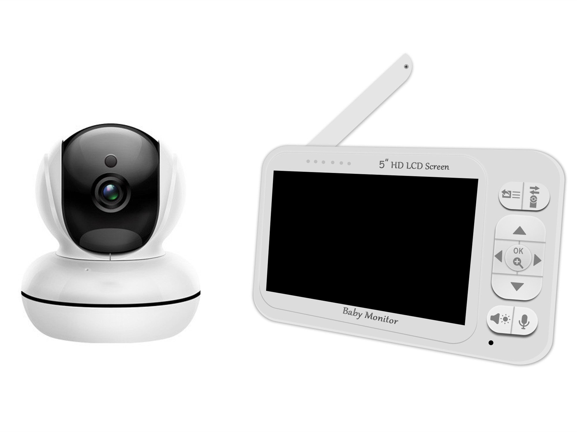 5Inch Screen Temperature Monit - огляд і ціна Wireless Baby Monitor